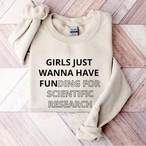 Scientific Research Print Cream Sweatshirt
